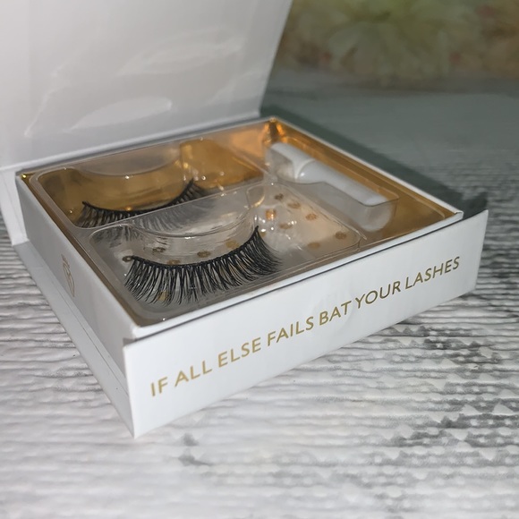 Battington Beauty! Monroe Reusable 3D Silk Full Lashes + Glue SET! NEW! - Picture 10 of 14